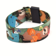 1pc Anime Print Bracelet Waterproof Durable Reusable Wristband Christmas Gift