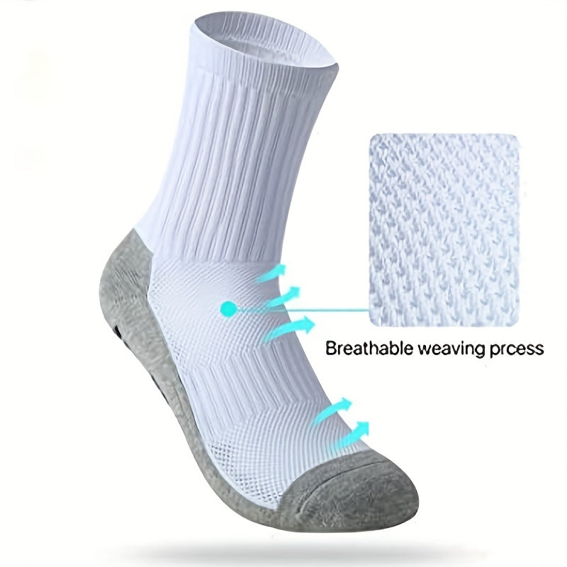 Breathable Non-slip Cotton Crew Socks for Sports