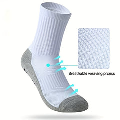 Breathable Non-slip Cotton Crew Socks for Sports