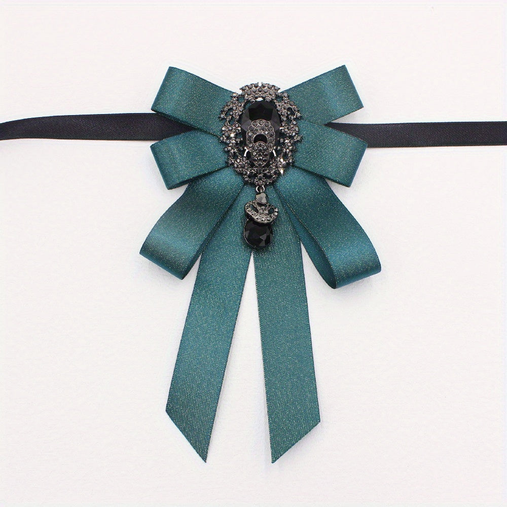 Diamond Decorative Bow Tie Women's Bow Collar Flower Coat Collar
