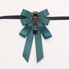 Diamond Decorative Bow Tie Women's Bow Collar Flower Coat Collar