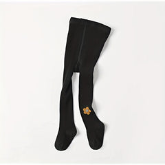Girls Cartoon Flower Ribbed Pantyhose Soft Comfortable Socks Leggings