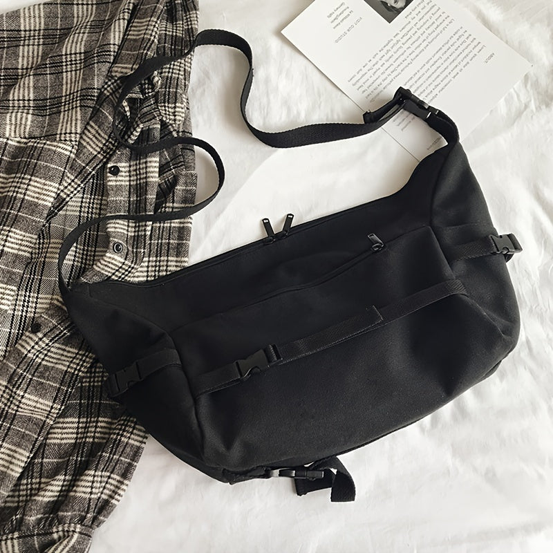 Versatile Large Capacity Canvas Crossbody Bag for Travel and Work