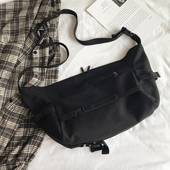 Versatile Large Capacity Canvas Crossbody Bag for Travel and Work
