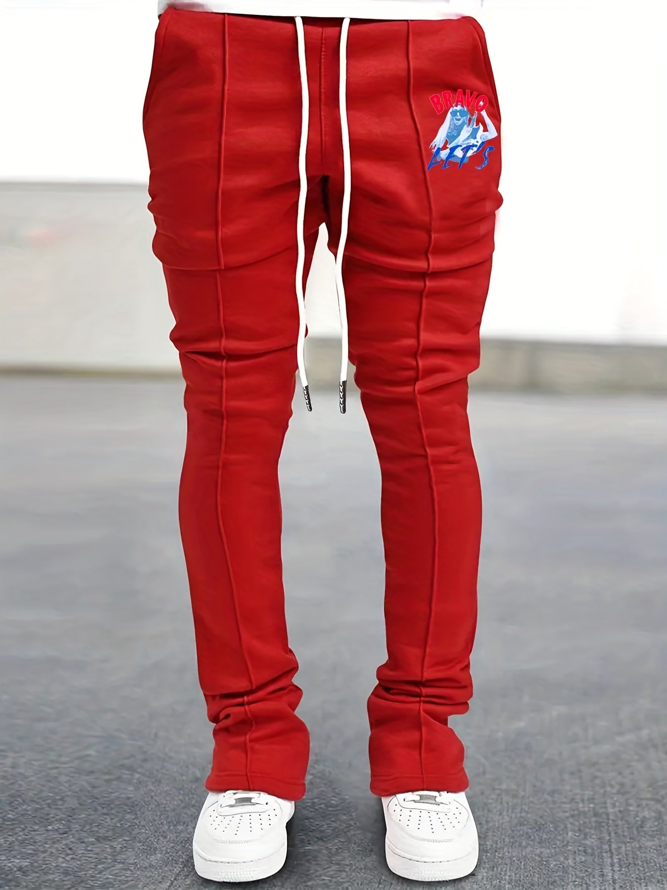 Graphic Party Pattern Letter Print Joggers Men s Casual Loose Fit Pants