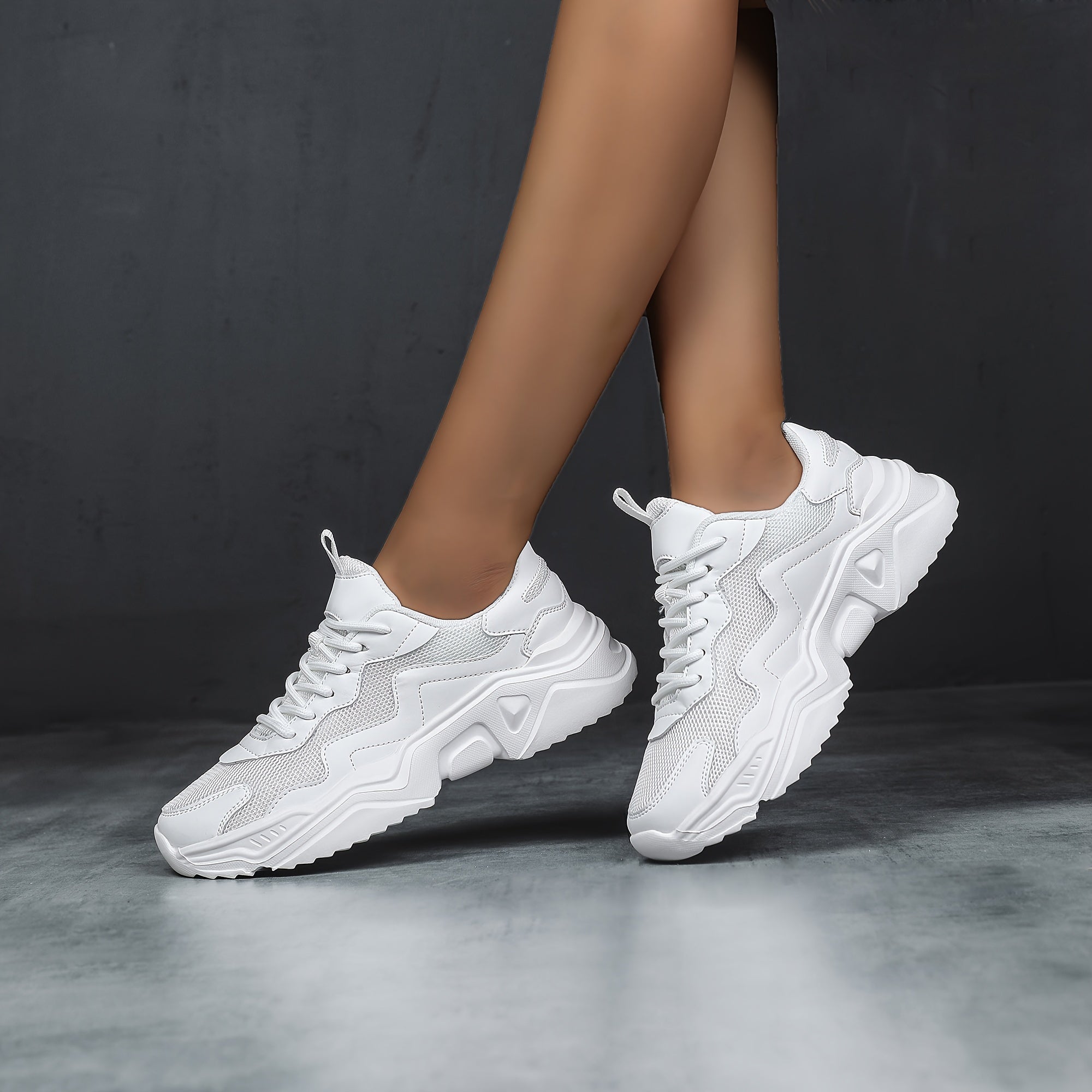 Women's Mesh Breathable Chunky Sneakers