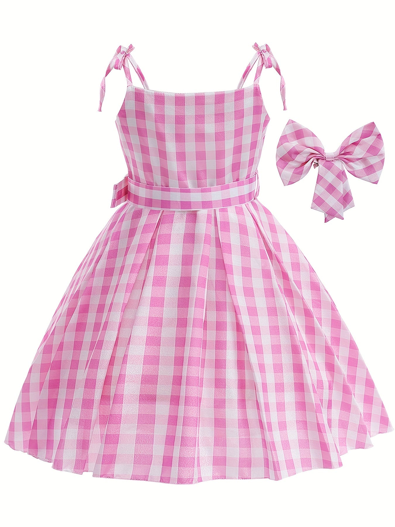 Girl's Plaid A-Line Dress for Cosplay & Dress-Up