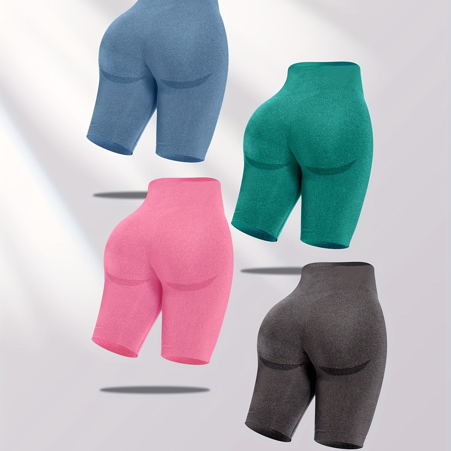 Women's Seamless Yoga Shorts for Fitness and Sports