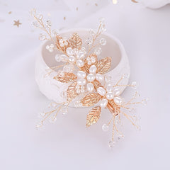 Faux Pearl Hair Clip Non slip Duck Billed Clip Side Clip Bangs Clip
