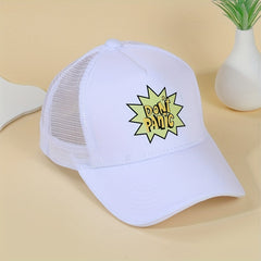 Mens Letter Graphic Baseball Cap Trucker Hat for Sports