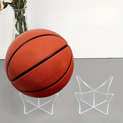 Acrylic Basketball Display Stand Football Volleyball Swing Base Ball Bracket