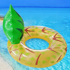 Summer Pineapple Inflatable Swimming Ring Safe Comfort Floating