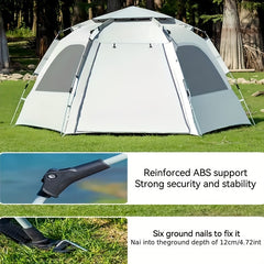 Lightweight Camping Tent Canopy for 2-5 Person with Carrying Bag