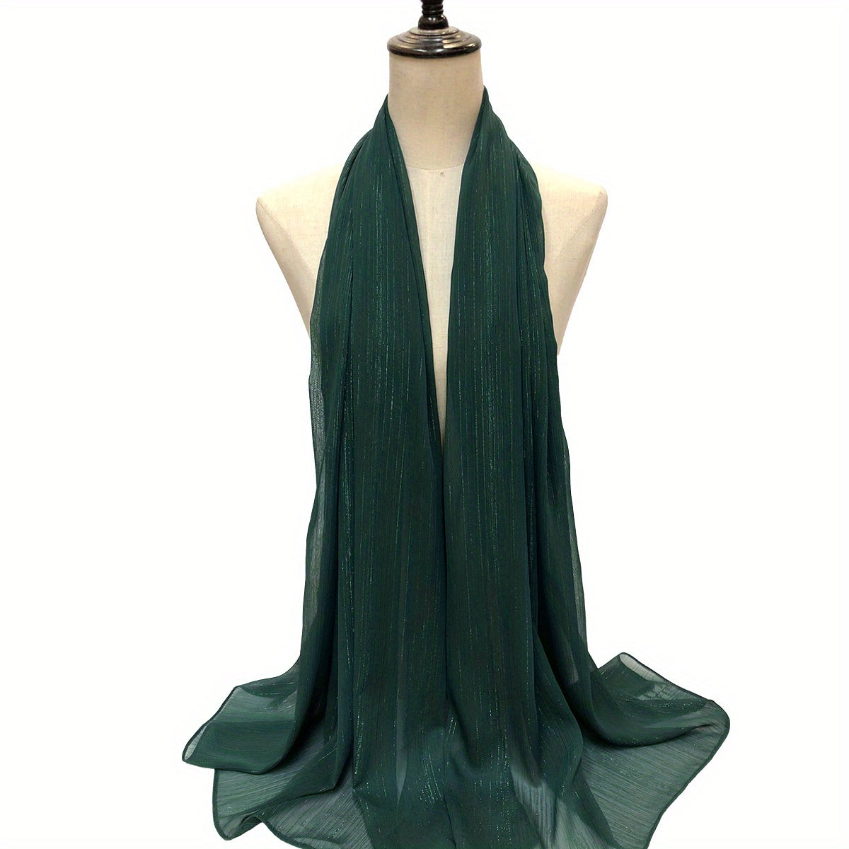 Solid Scarf Hijab Shawl Windproof Head Wraps Women's Turban