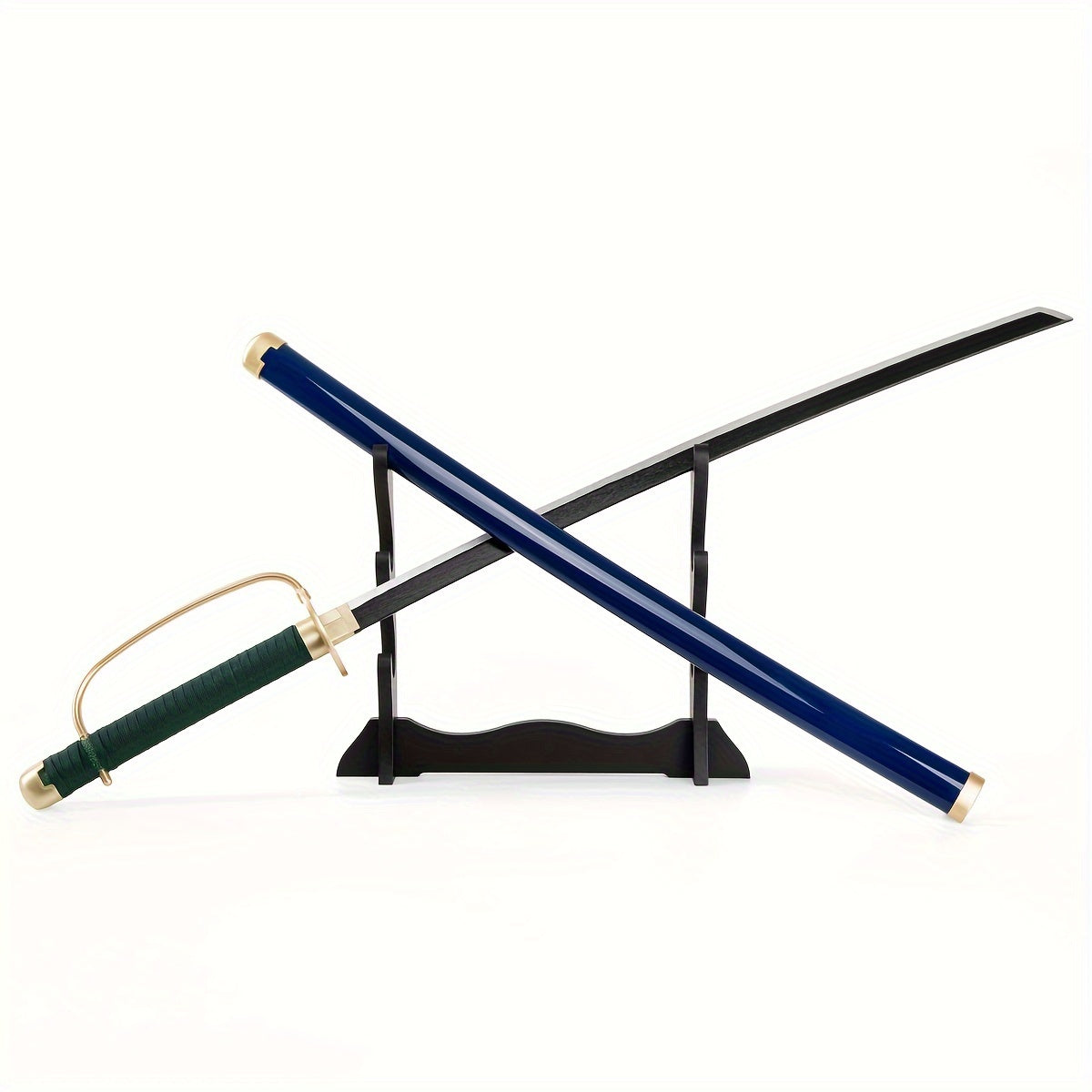 Wooden Samurai Katana Sword with Display Stand