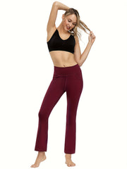 Women's Bootcut Yoga Pants With Pocket Tummy Control Workout Pants