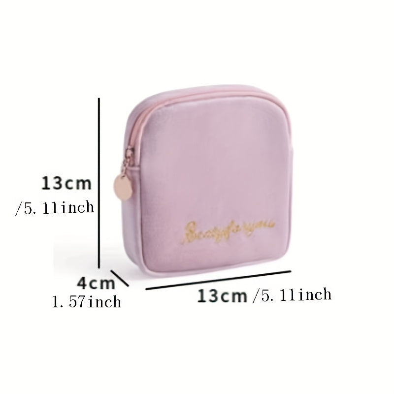 Embroidered Napkin Storage Bag Makeup Pouch Organizer