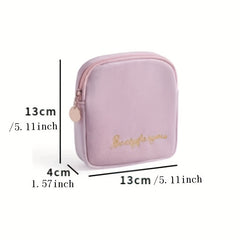 Embroidered Napkin Storage Bag Makeup Pouch Organizer