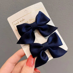 Floral Lace Mesh Bow Hair Clip Set Hair Accessories