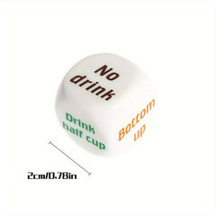 English Wine Dice Bar Entertainment Plastic Dice Toy 1.98cm