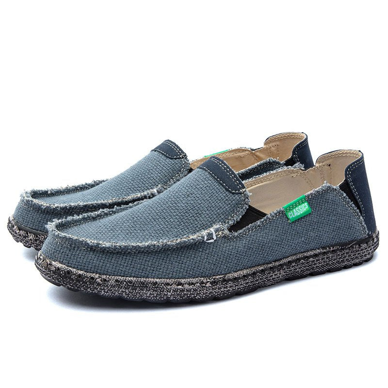 Men's Denim Casual Slip On Loafers Flat Shoes