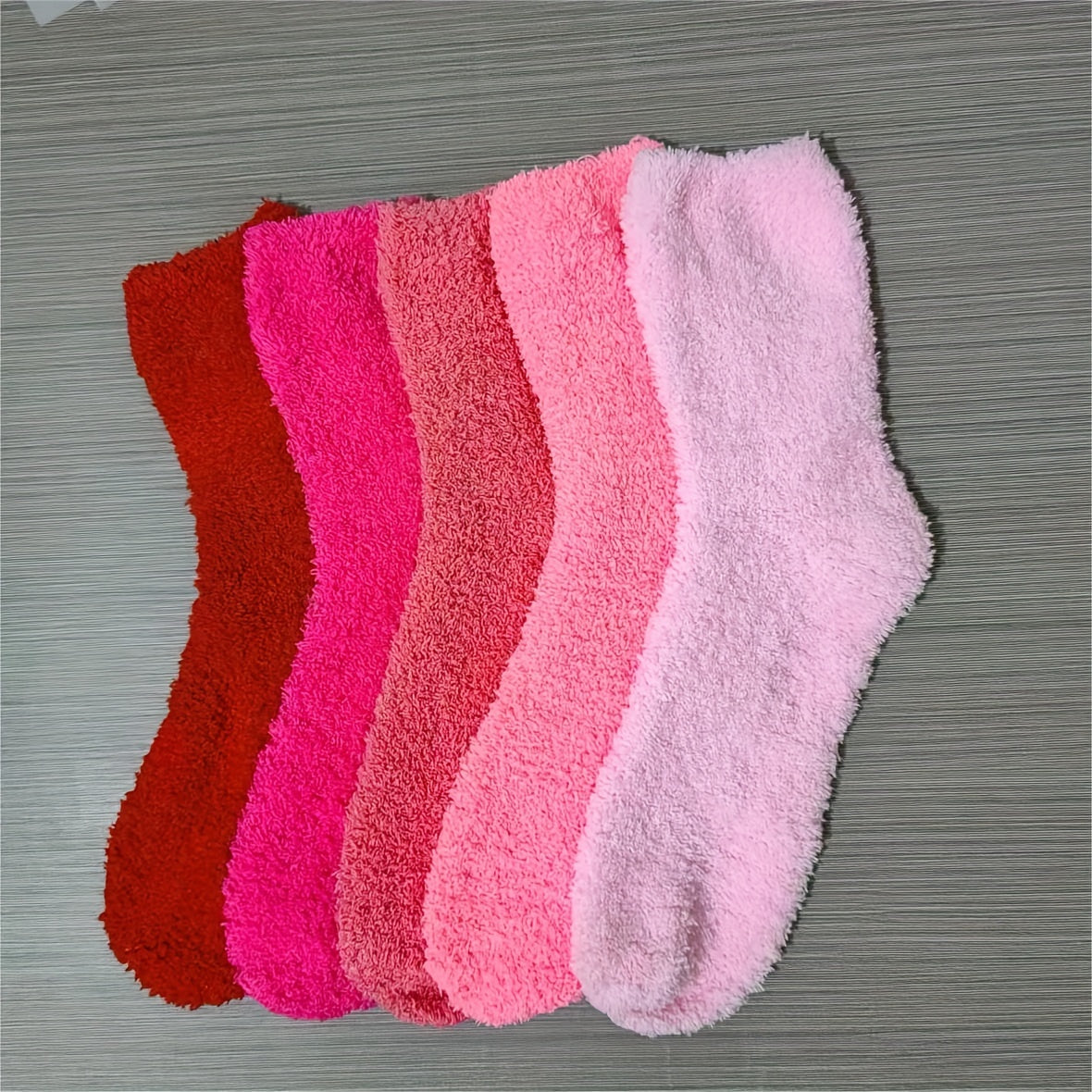 5 Pairs Fuzzy Floor Socks Warm & Comfy