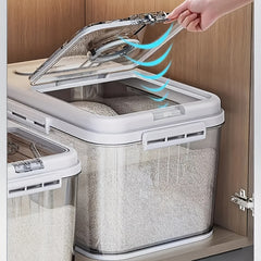 Insect-proof Sealed Rice Bucket w/Measuring Cup Kitchen Rice Tank