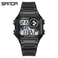 SANDA Boy's Waterproof Sport Timing Watch Gift