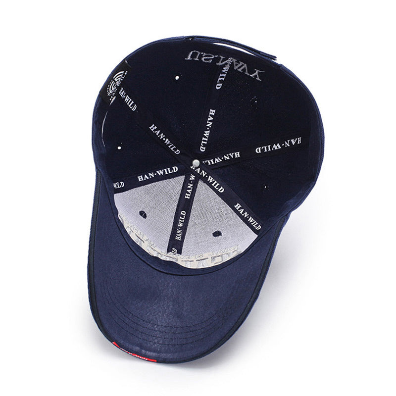 Embroidered Alphabet Baseball Cap Outdoor Cap