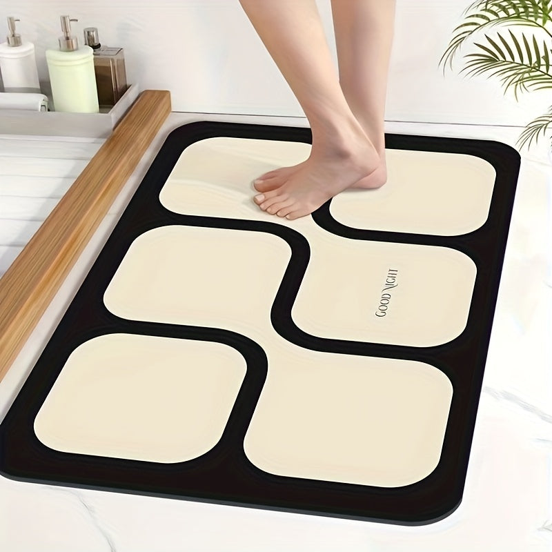 Soft Non Slip Diatom Mud Bath Rug Quick Drying Shower Carpet