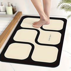 Soft Non Slip Diatom Mud Bath Rug Quick Drying Shower Carpet