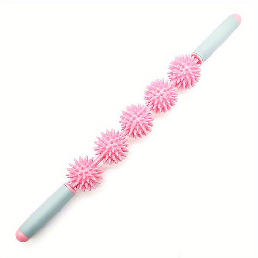 5 Balls Massage Stick Muscle Relaxation Massager Yoga Roller