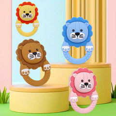 Non Toxic Lion Chew Toy for Babies & Toddlers - Teething & Dental Toy