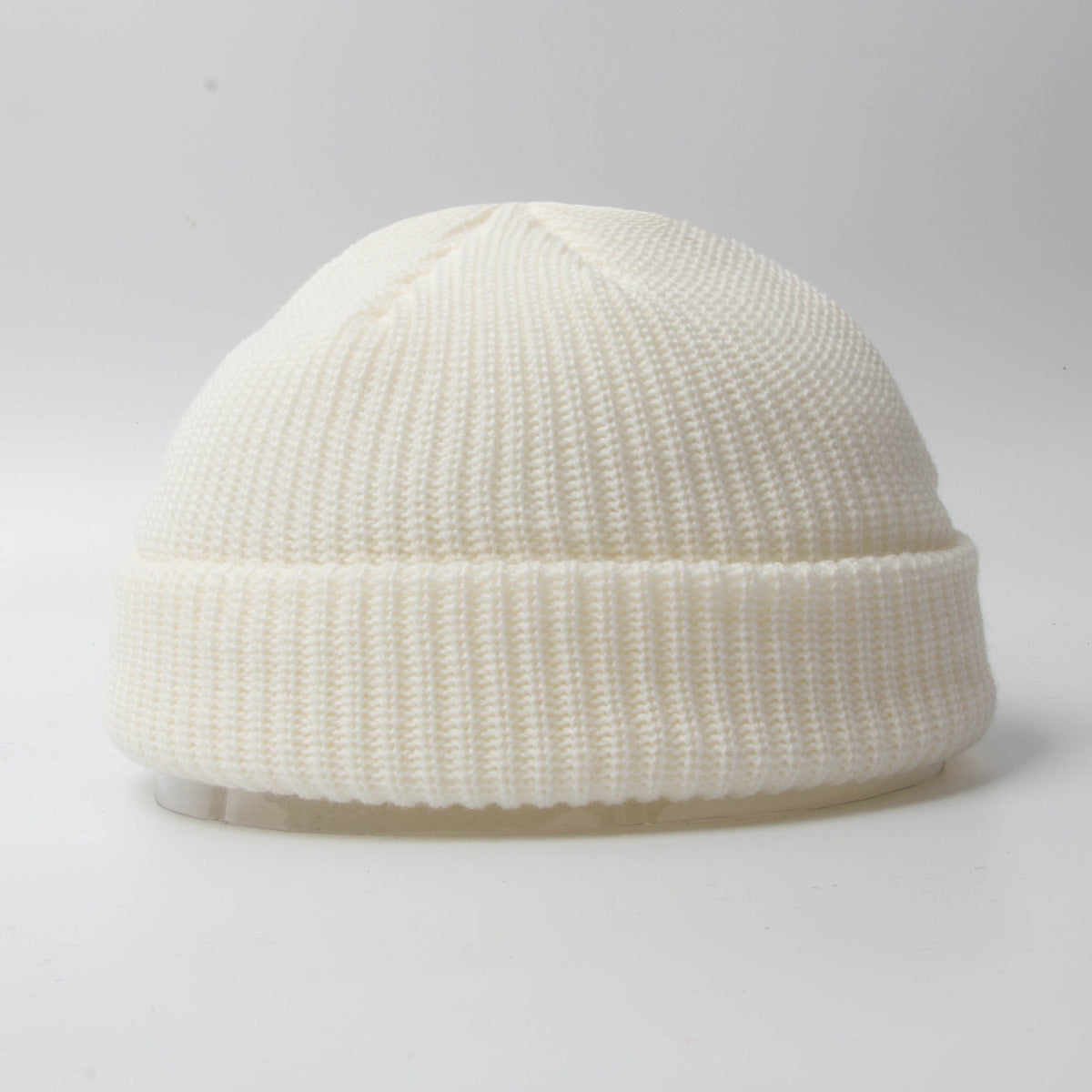 Unisex Knitted Solid Winter Beanie Hat Warm Bonnet Cap