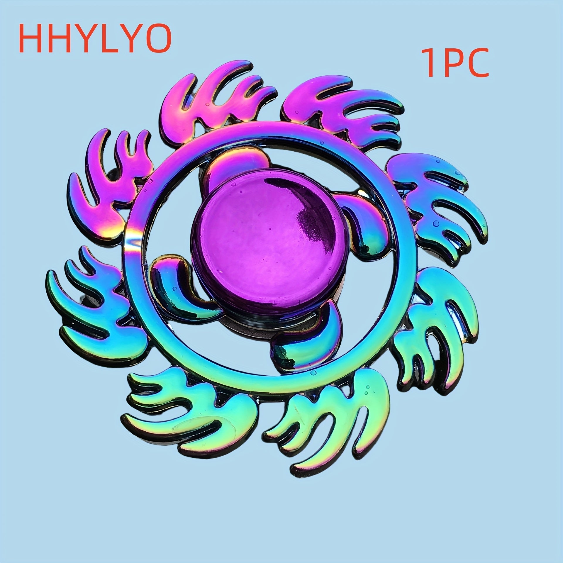 Colorful Alloy Fidget Spinner Iridescent Finish Relaxation & Party Favors