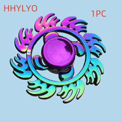 Colorful Alloy Fidget Spinner Iridescent Finish Relaxation & Party Favors