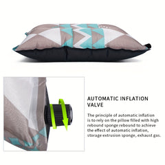 Ethnic Style Auto Inflatable Pillow Outdoor Leisure Camping Travel