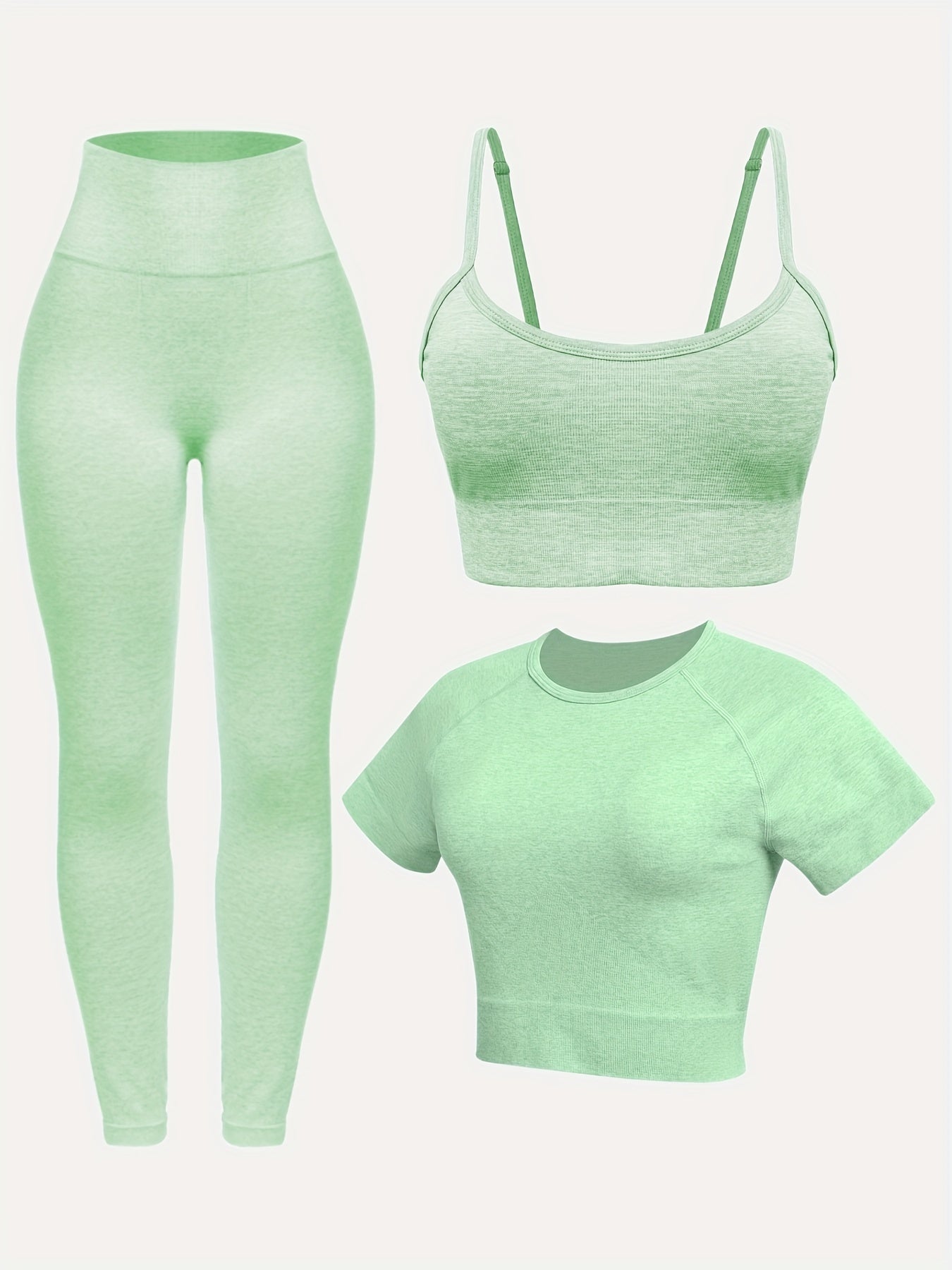 3-Piece Yoga Sports Set for Women's Fitness Gym & Yoga
