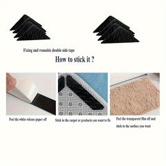 Rug Gripper Double Sided Non Slip Rug Pads Washable Area Rug Pad Carpet Tape