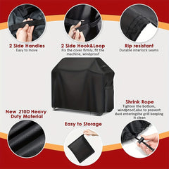 Gas Grill Cover BBQ Outdoor Waterproof Rip Dust UV Resistant
