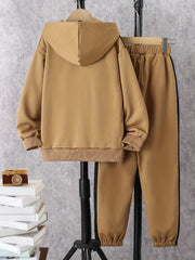 Boy's 2pcs Hoodie & Pants Set Long Sleeve Top Kids Clothes For Spring Fall