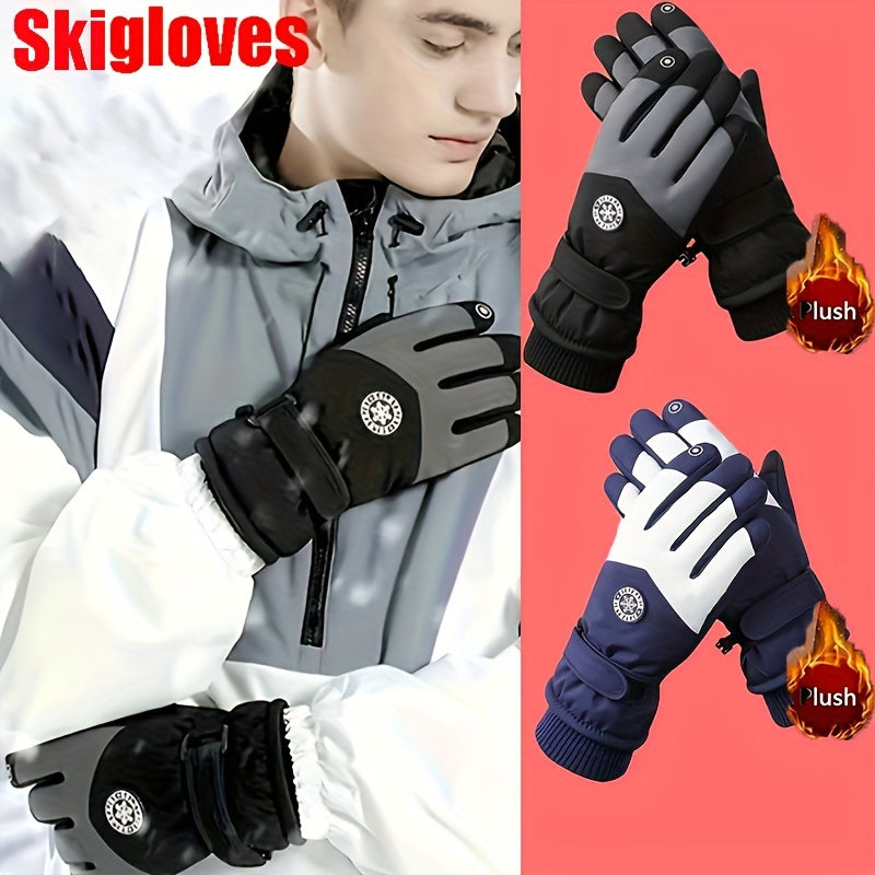 Winter Cycling Skiing Gloves Touch Screen Waterproof Windproof