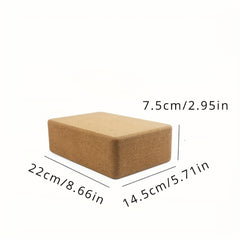 Non-slip Cork Yoga Brick Soft High Density Yoga Block for Fitness Body Shaping