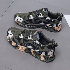 Men's Camo Lightweight Running Shoes Breathable Outdoor Sneakers