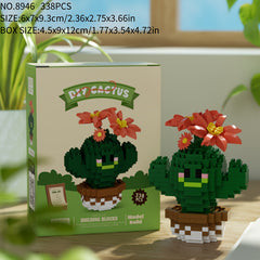 Cactus Small Grain Building Blocks DIY Toy