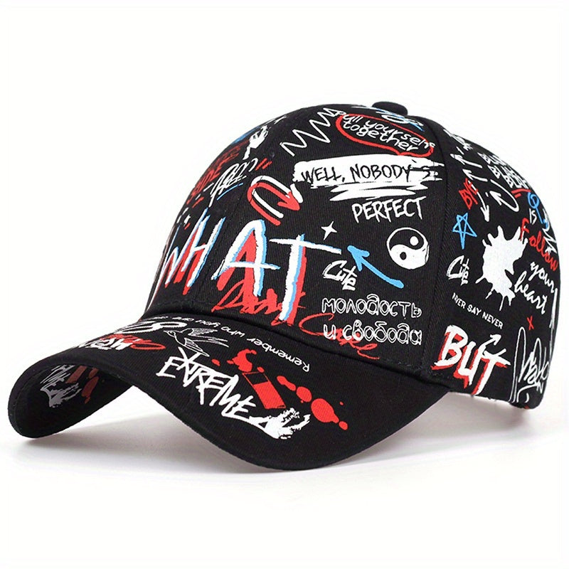 Graffiti Baseball Cap Hip Hop Hat Sunshade Sunscreen Peaked Cap
