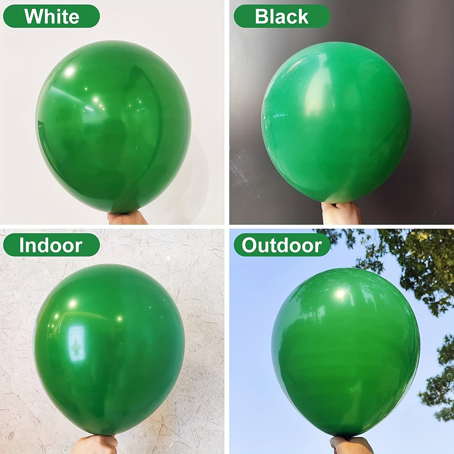 Dark Green Party Latex Balloons Garland Arch Kit Baby Shower Graduation