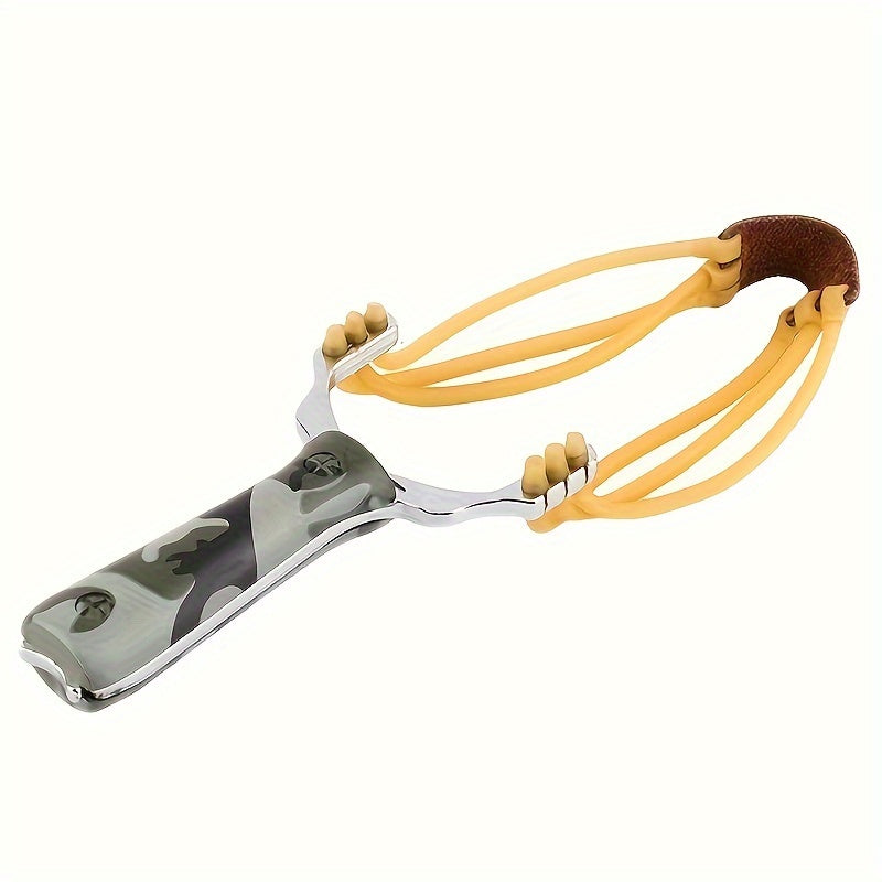 Camo Handle Slingshot Toy Outdoor Play Fun Rubber Band