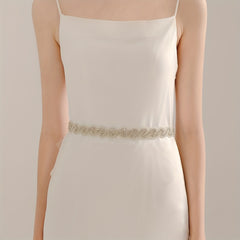 Rhinestone Bridal Girdle - Wedding Dress Belt Accessory