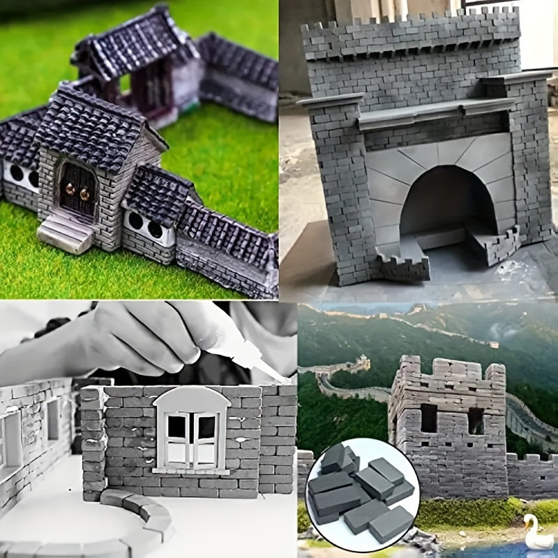 50pcs Mini Simulation Small Red Brick Model Material Building